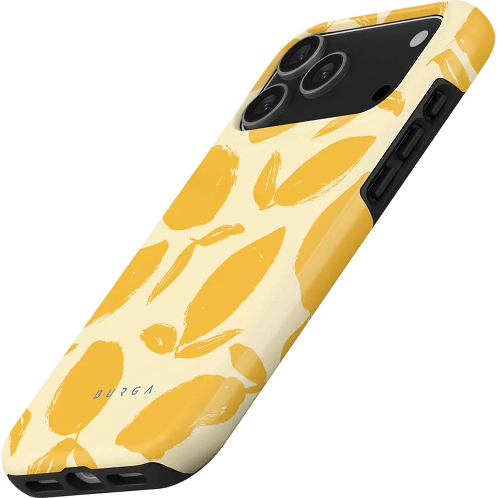 Handyhülle für iPhone 17 Pro Max, Burga Lemon Tart Tough Magnetic, Gelb mit Zitronenmuster - Image 5