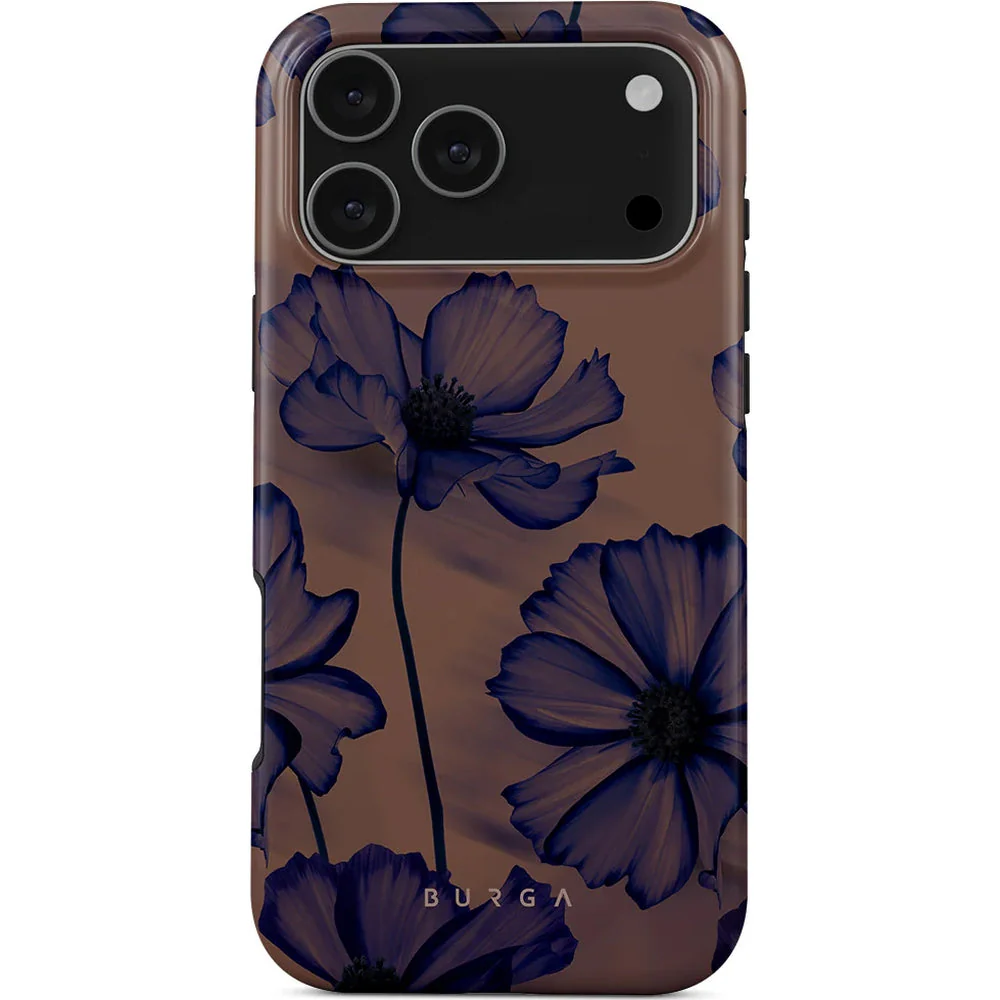 Handyhülle für iPhone 17 Pro Max, Burga Velvet Night Tough Magnetic, Braun und marineblau