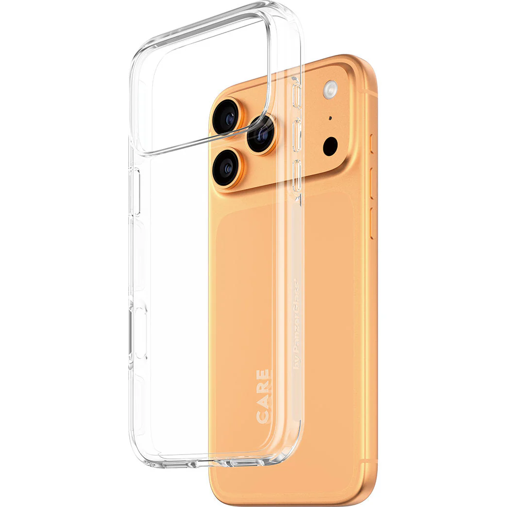 Handyhülle für iPhone 17 Pro Max, CARE by PanzerGlass Flagship Urban Explorer, Transparent