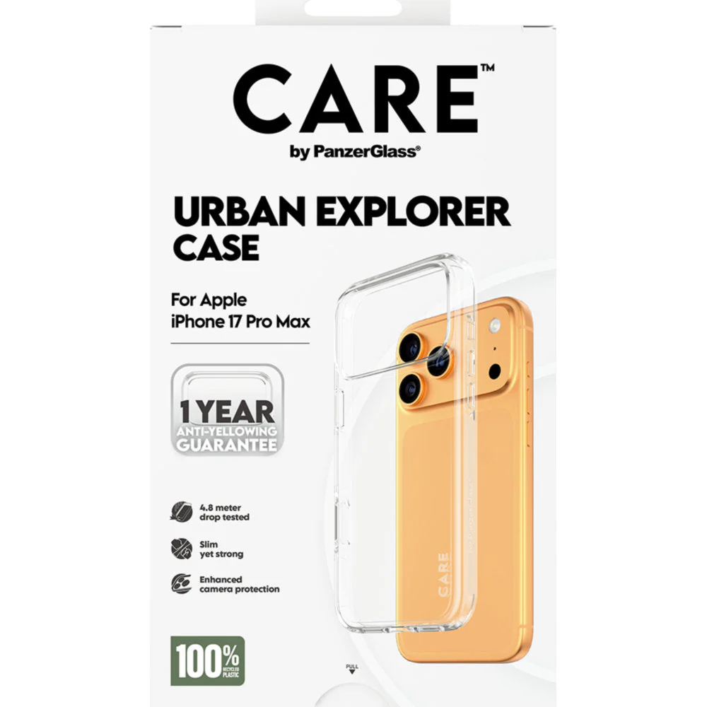Handyhülle für iPhone 17 Pro Max, CARE by PanzerGlass Flagship Urban Explorer, Transparent - Image 2