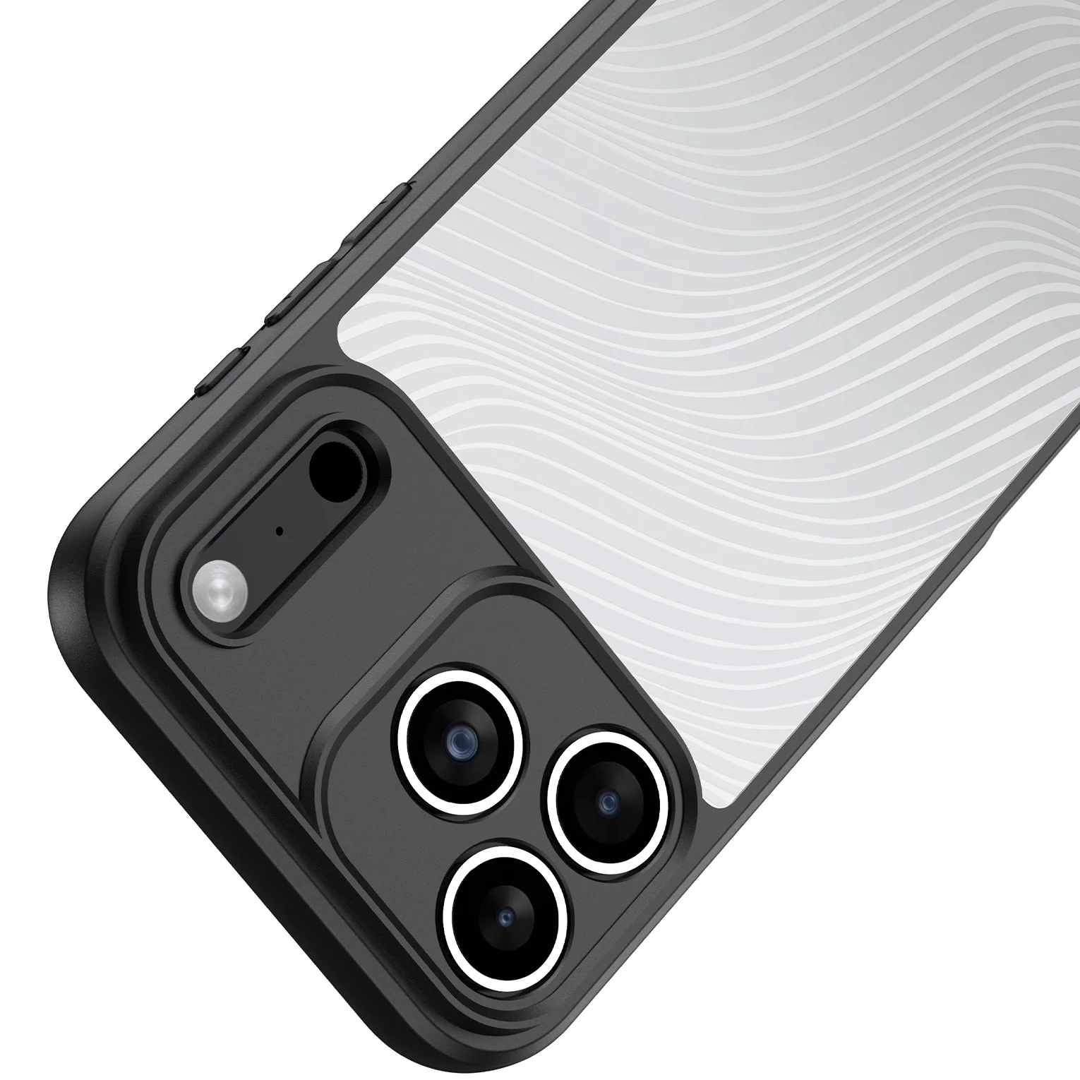Handyhülle für iPhone 17 Pro Max, Dux Ducis Aimo, Transparent mit schwarzen Rahmen - Image 10