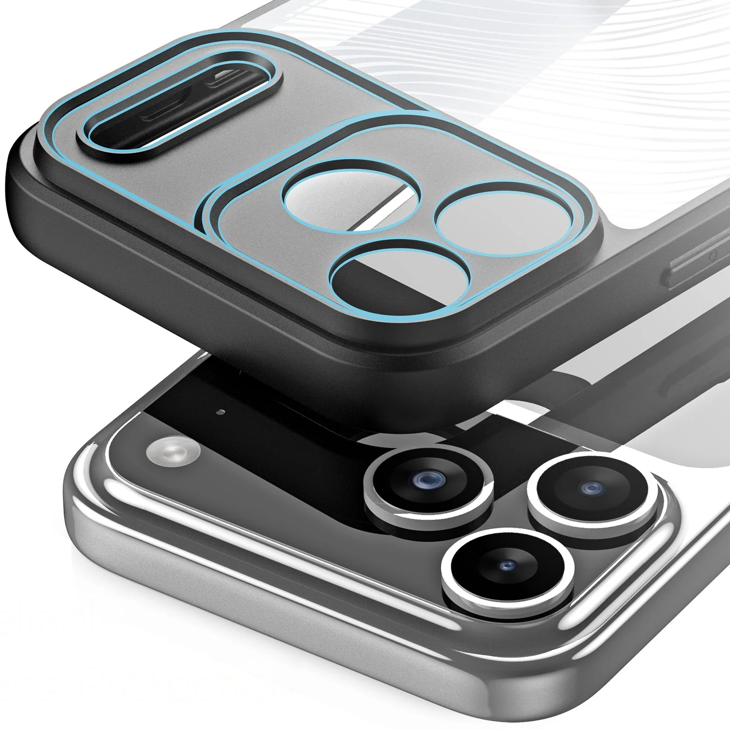 Handyhülle für iPhone 17 Pro Max, Dux Ducis Aimo, Transparent mit schwarzen Rahmen - Image 11