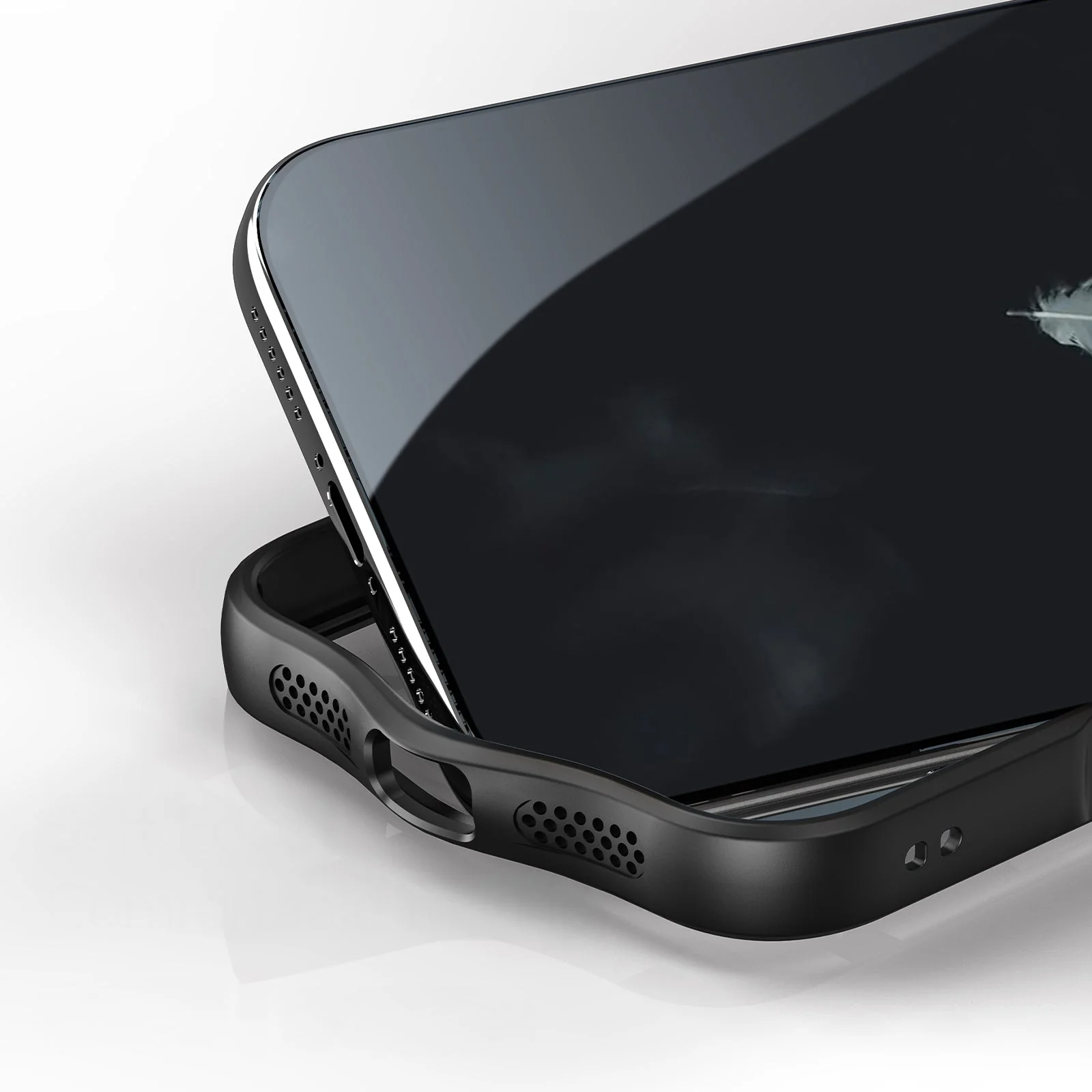 Handyhülle für iPhone 17 Pro Max, Dux Ducis Aimo, Transparent mit schwarzen Rahmen - Image 13