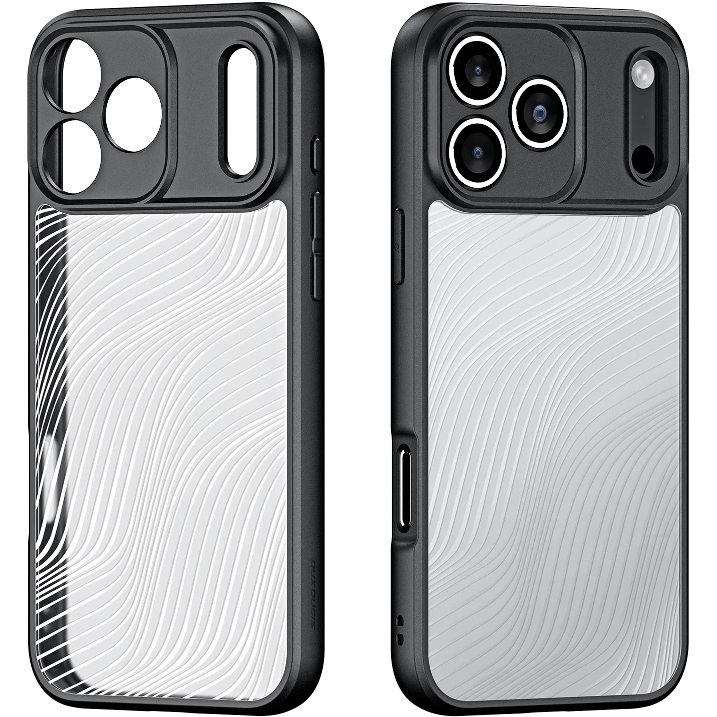 Handyhülle für iPhone 17 Pro Max, Dux Ducis Aimo, Transparent mit schwarzen Rahmen - Image 2
