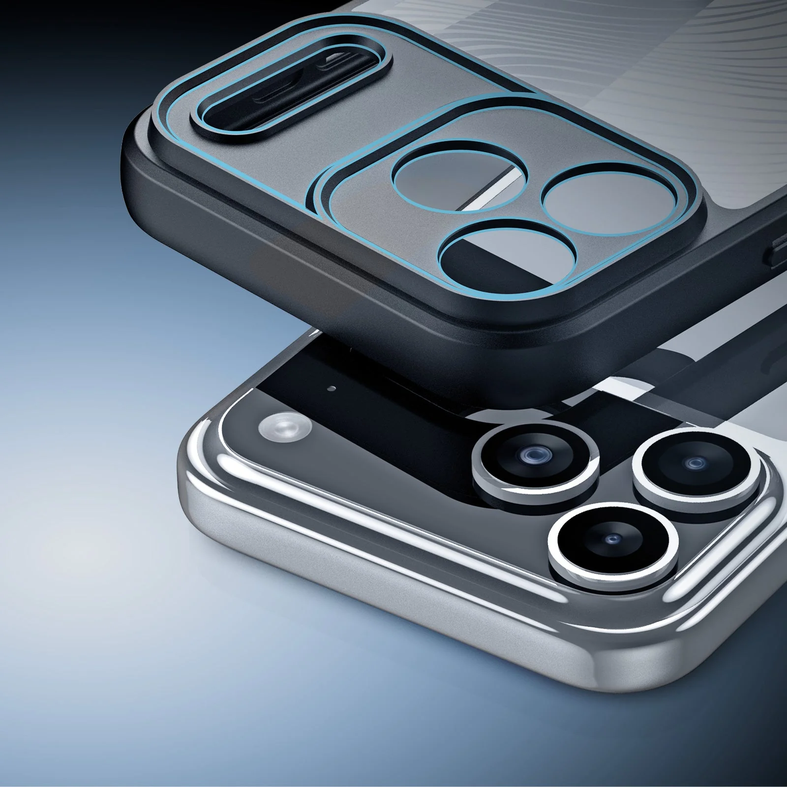 Handyhülle für iPhone 17 Pro Max, Dux Ducis Aimo, Transparent mit schwarzen Rahmen - Image 6