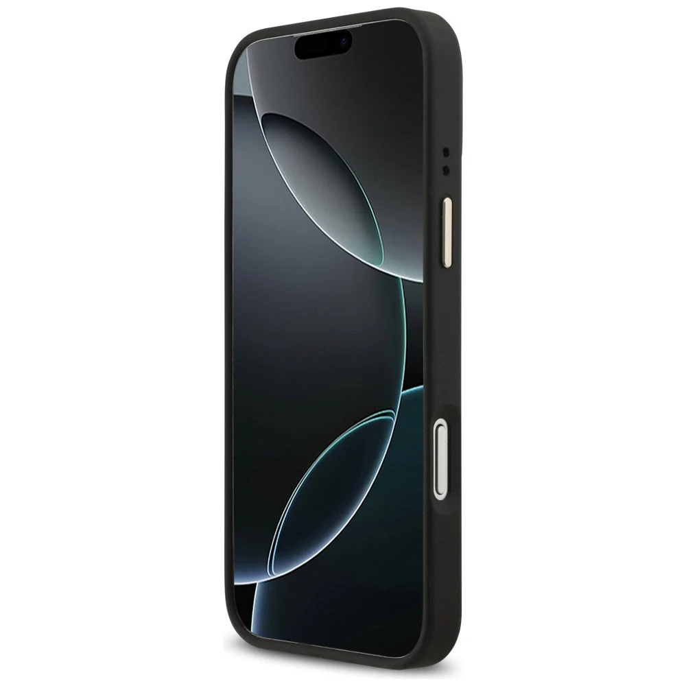 Handyhülle für iPhone 17 Pro Max, Guess 4G Strass Logo. mit MagSafe, Schwarz - Image 4
