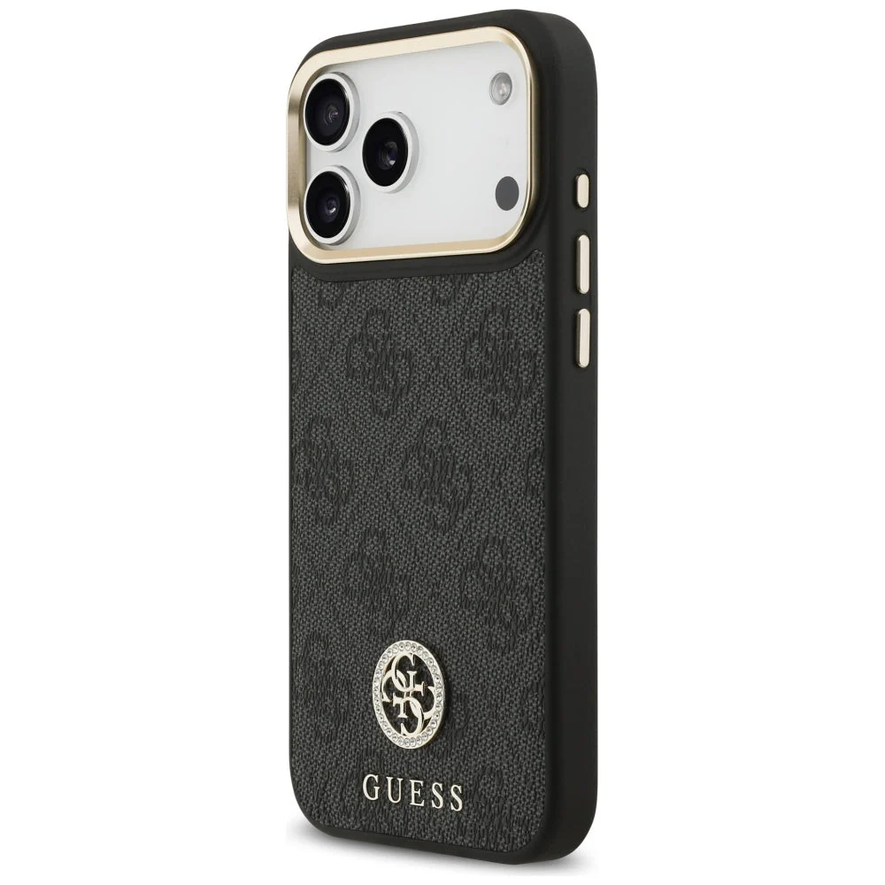 Handyhülle für iPhone 17 Pro Max, Guess 4G Strass Logo. mit MagSafe, Schwarz - Image 7