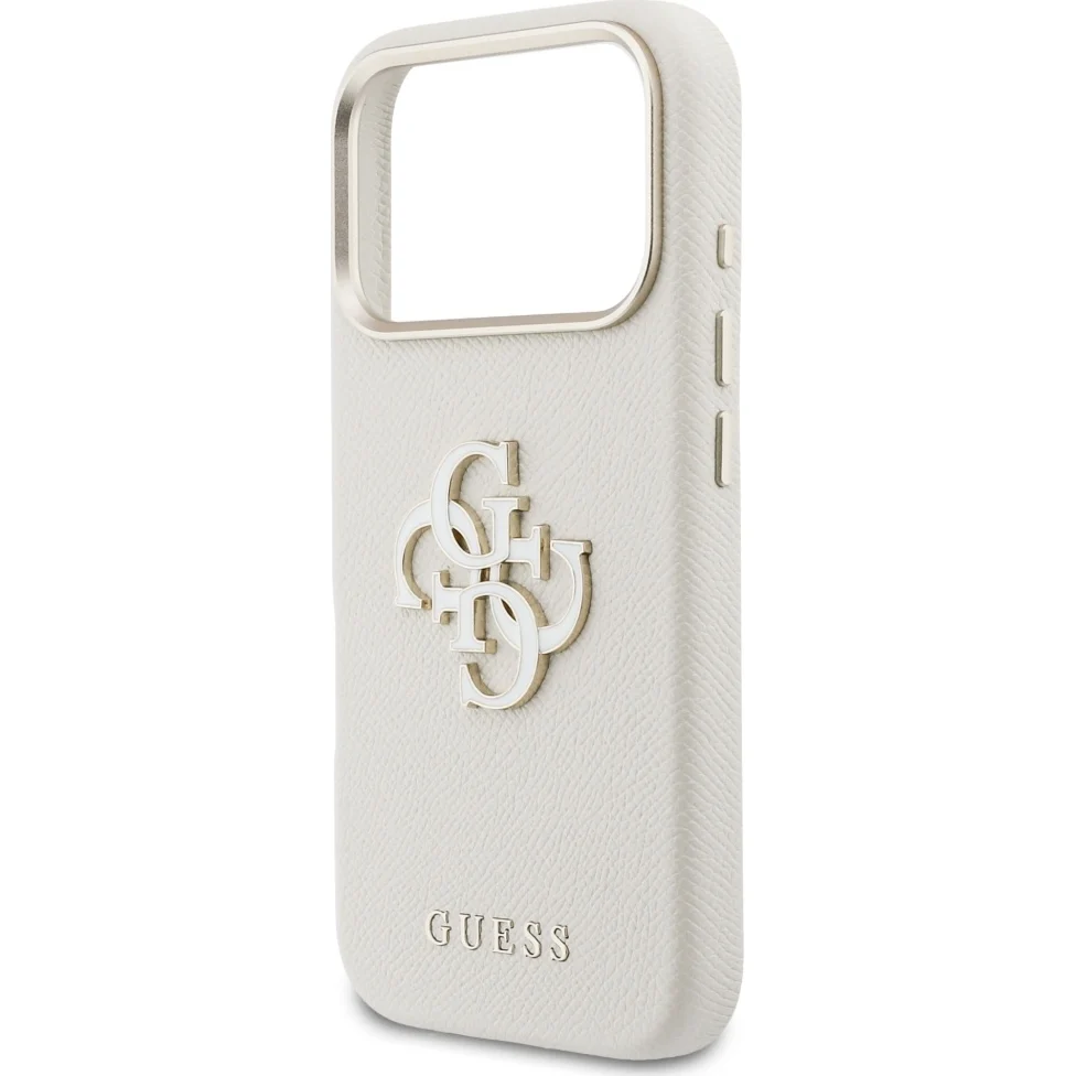 Handyhülle für iPhone 17 Pro Max, Guess FW Resin Logo, Beige - Image 6