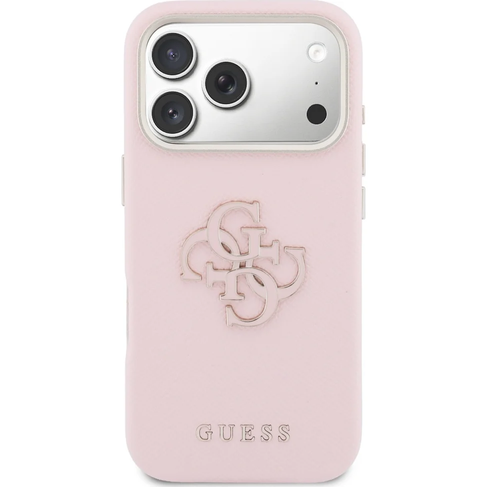 Handyhülle für iPhone 17 Pro Max, Guess FW Resin Logo, Rosa - Image 3