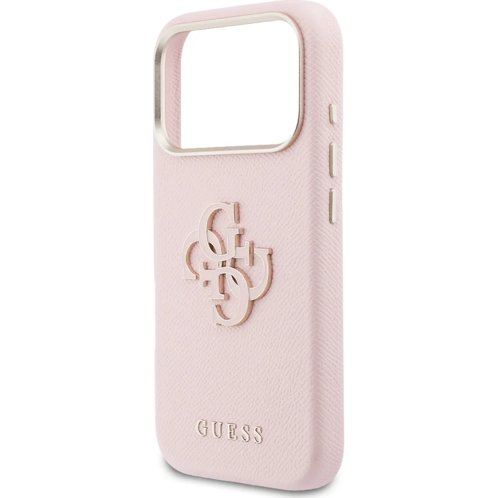 Handyhülle für iPhone 17 Pro Max, Guess FW Resin Logo, Rosa - Image 6