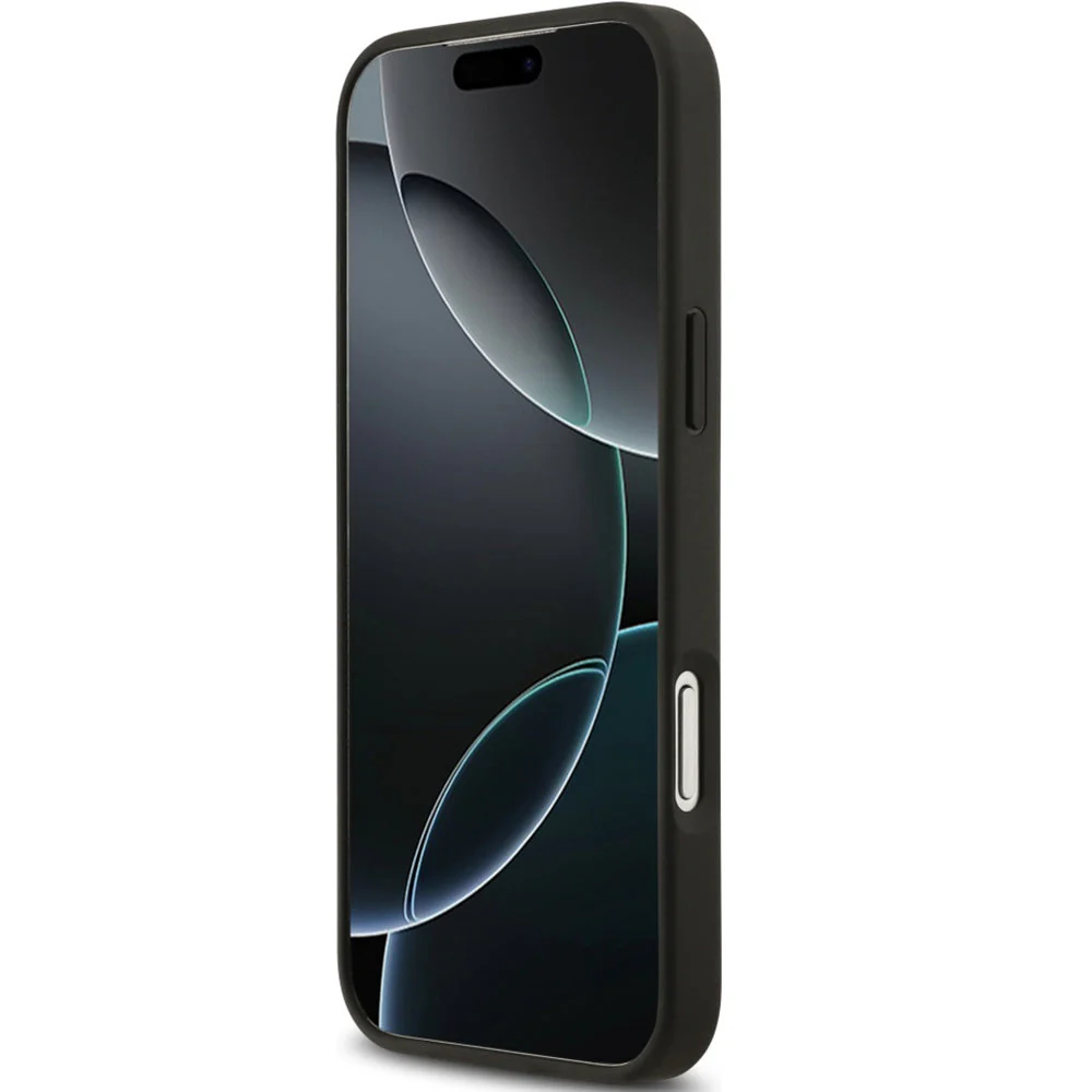 Handyhülle für iPhone 17 Pro Max, Guess Grained Roses Big 4G, Schwarz mit floralem Muster - Image 5