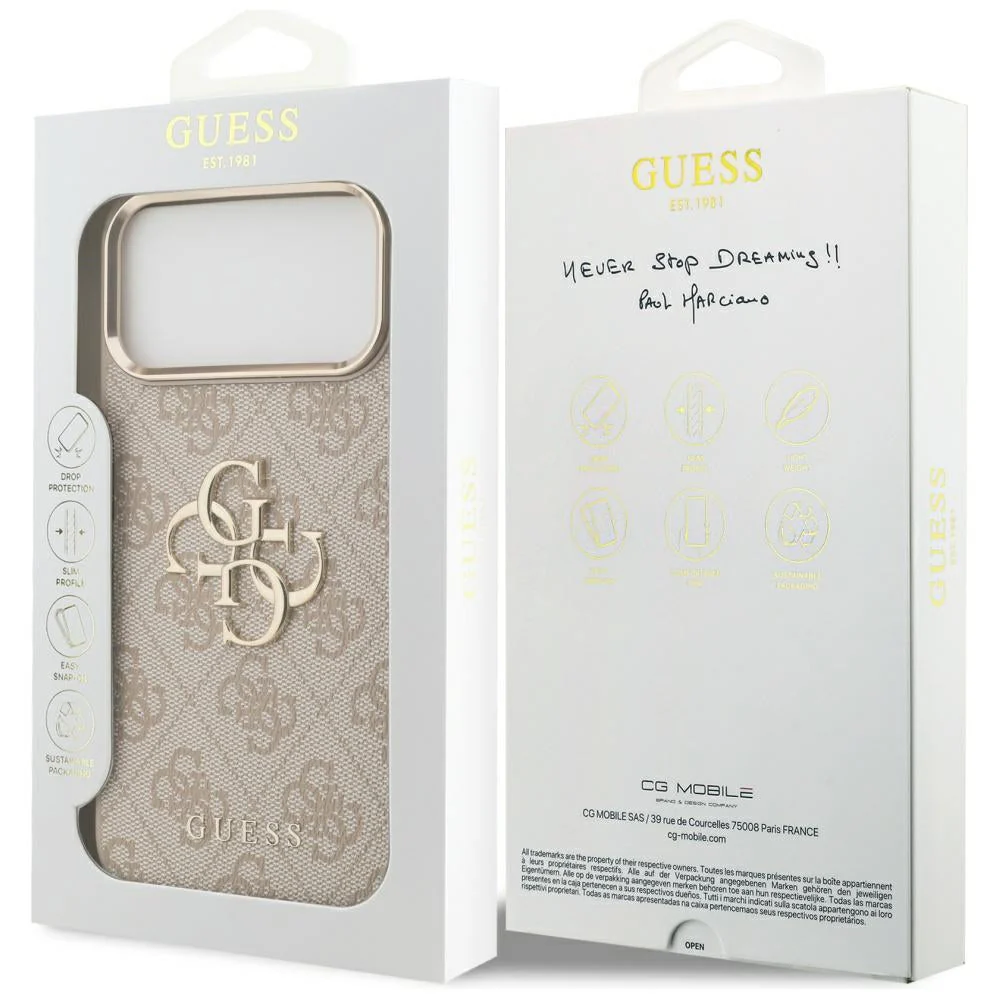 Handyhülle für iPhone 17 Pro Max, Guess Hardcase 4G Big 4G Classic Logo, Rosa - Image 8