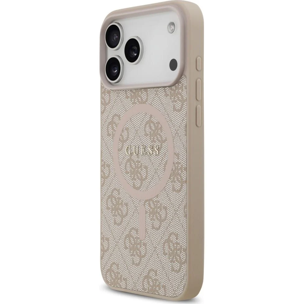 Handyhülle für iPhone 17 Pro Max, Guess Hardcase 4G Ring Classic Logo mit MagSafe, Rosa - Image 5