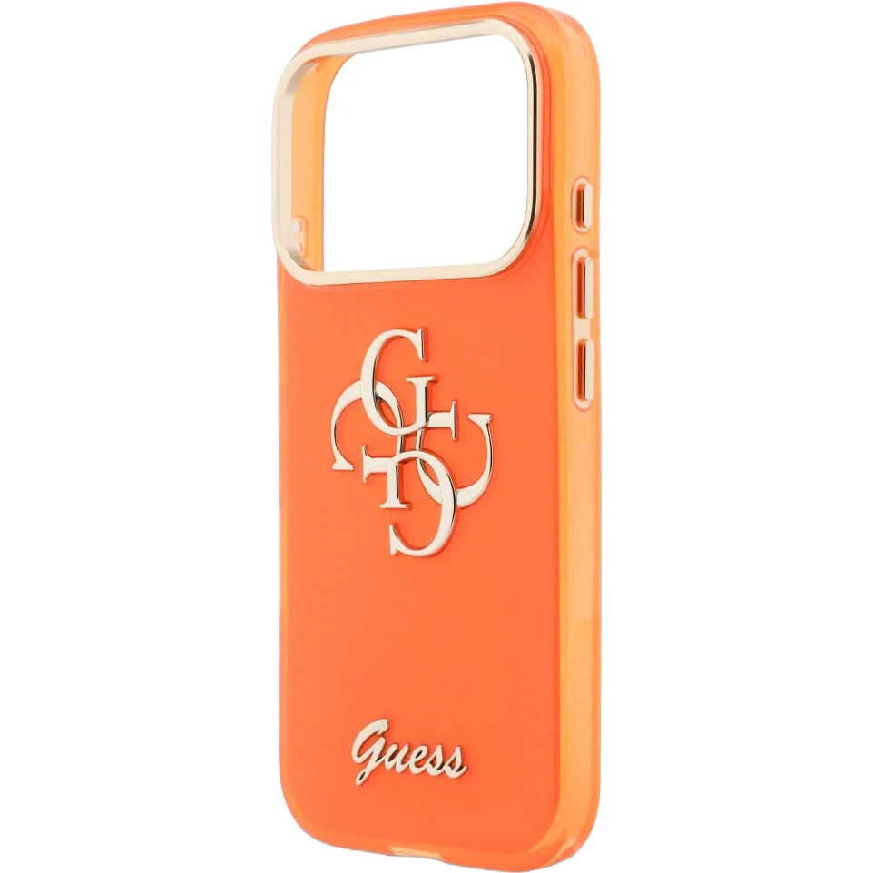 Handyhülle für iPhone 17 Pro Max, Guess IML Logo, Orange mit Big Logo - Image 6