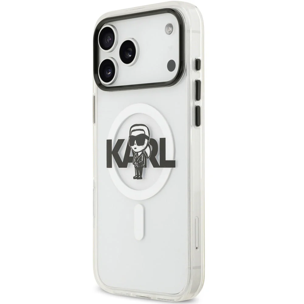 Handyhülle für iPhone 17 Pro Max, Karl Lagerfeld IML Karl Sketch Logo mit MagSafe, Transparent - Image 3