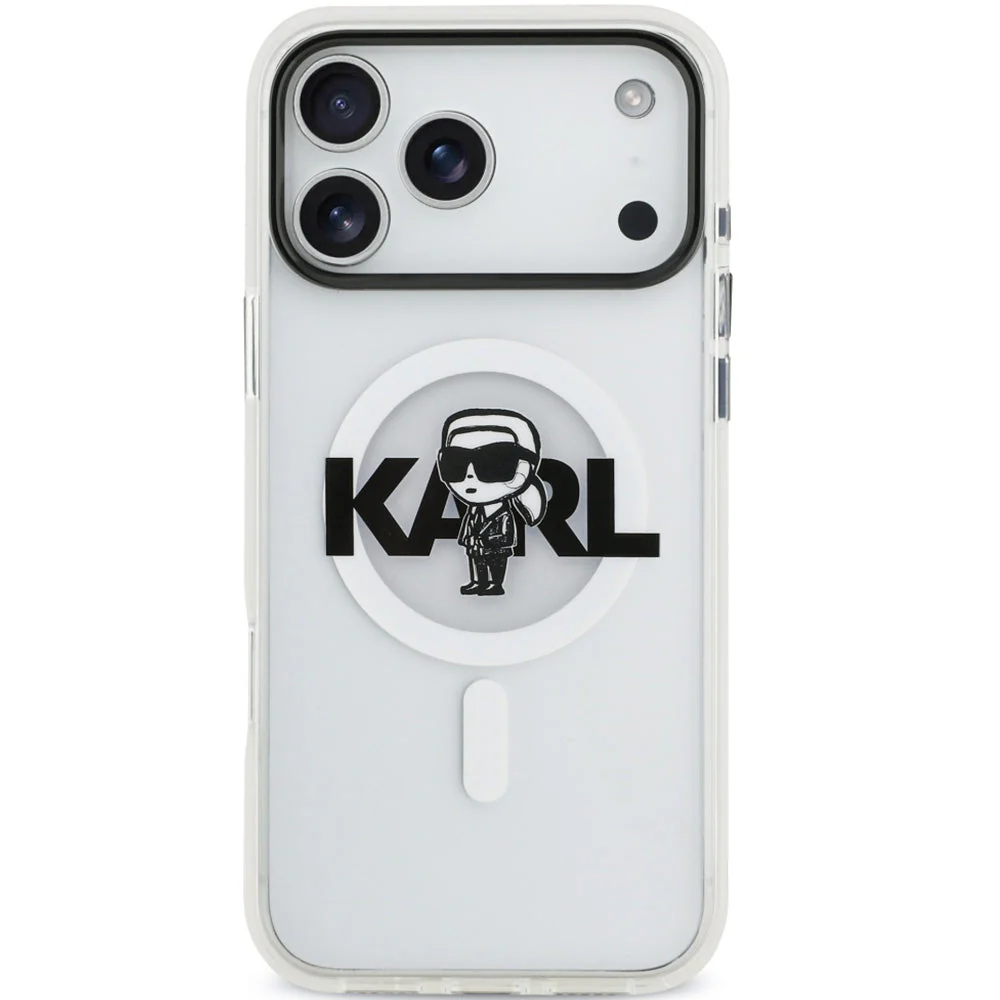 Handyhülle für iPhone 17 Pro Max, Karl Lagerfeld IML Karl Sketch Logo mit MagSafe, Transparent - Image 5
