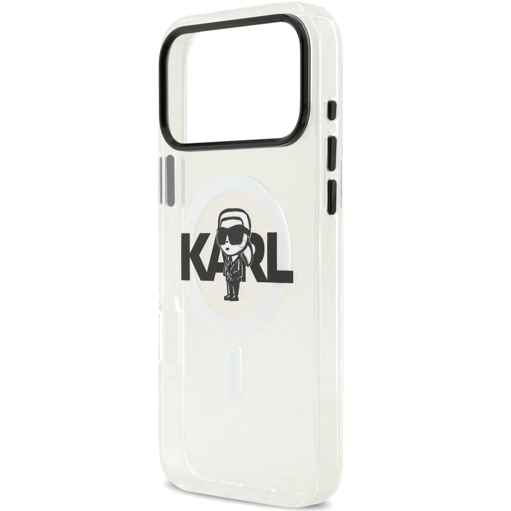 Handyhülle für iPhone 17 Pro Max, Karl Lagerfeld IML Karl Sketch Logo mit MagSafe, Transparent - Image 6