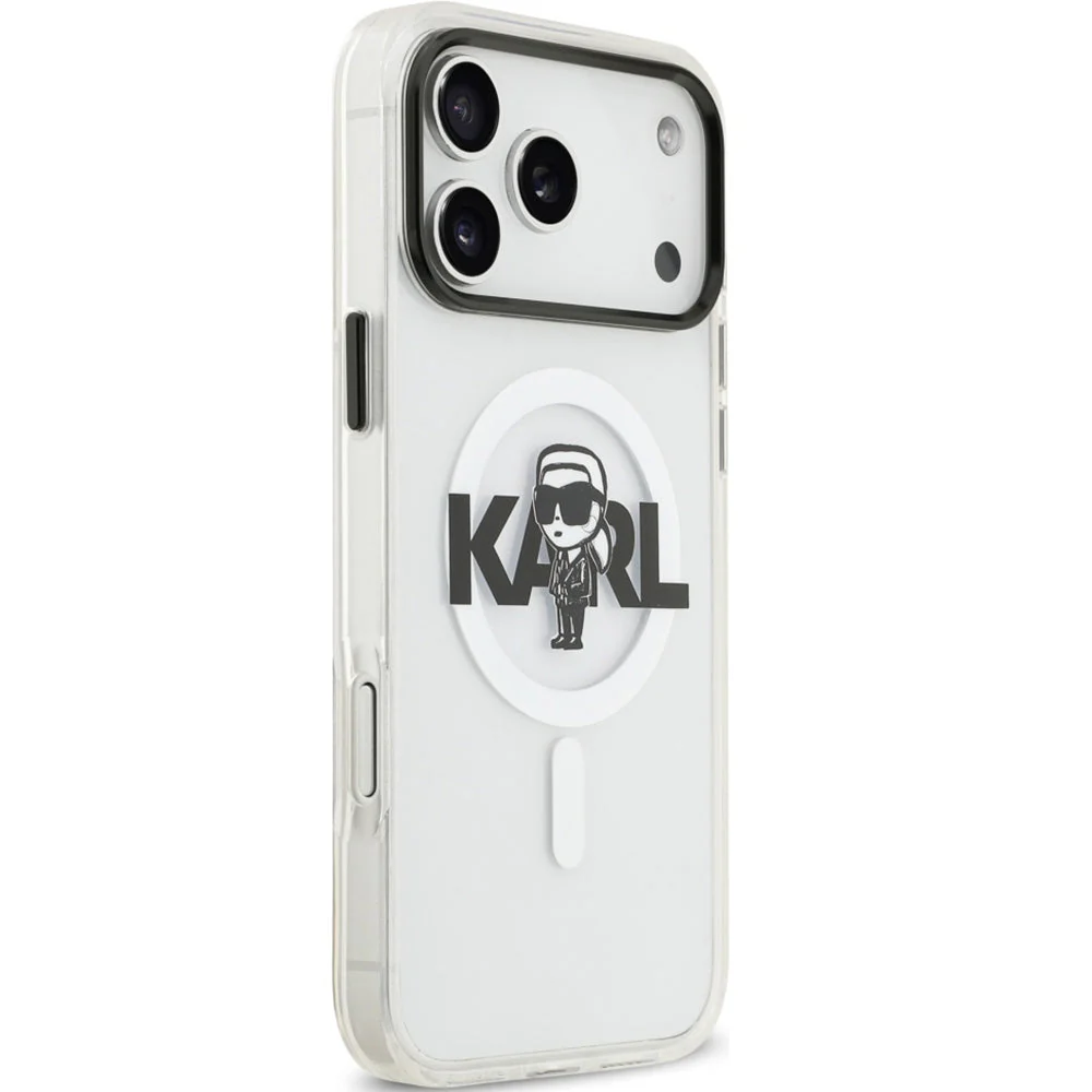 Handyhülle für iPhone 17 Pro Max, Karl Lagerfeld IML Karl Sketch Logo mit MagSafe, Transparent - Image 8
