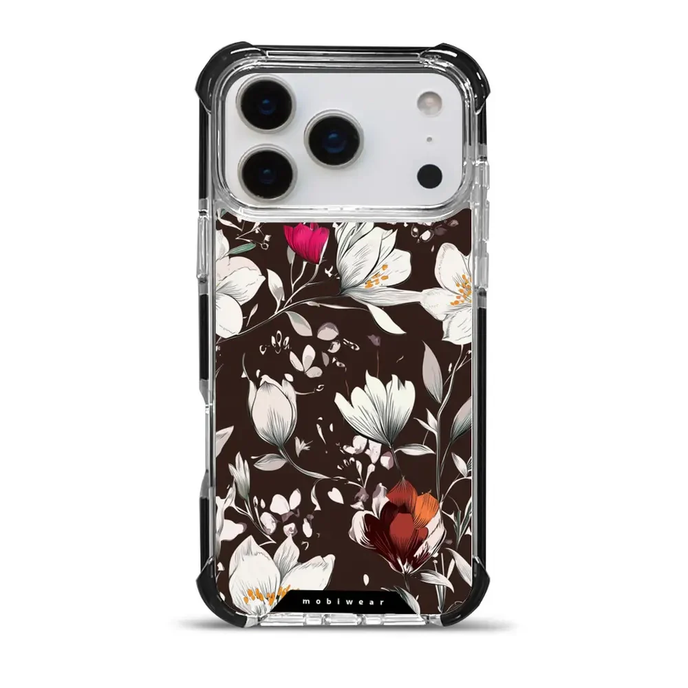 Handyhülle für iPhone 17 Pro Max mit MagSafe, Mobiwear Elite Bumper, Nachtstrauß