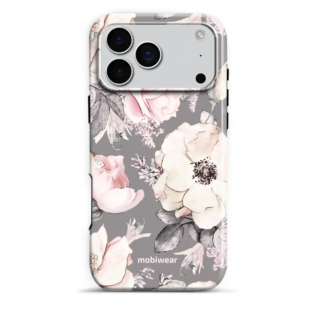 Handyhülle für iPhone 17 Pro Max, Mobiwear Elite Pro, Rosa-Blumig