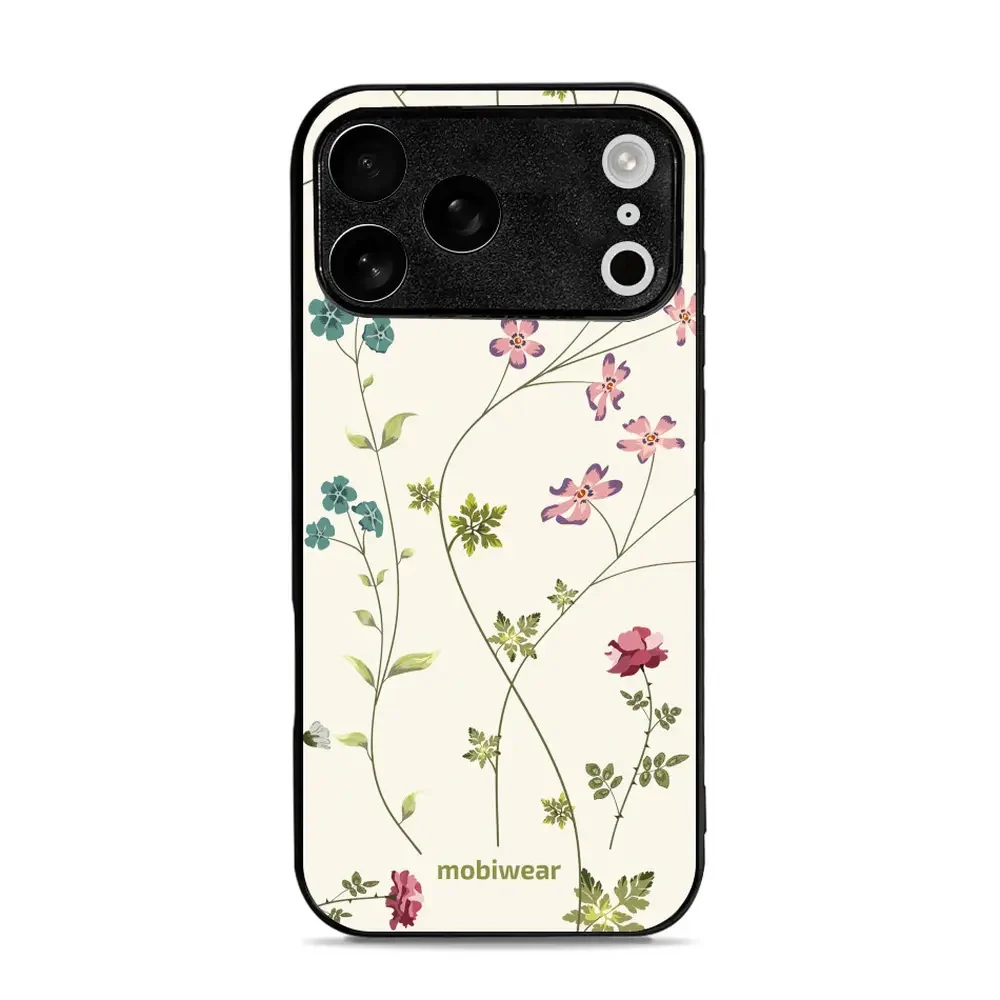 Handyhülle für iPhone 17 Pro Max, Mobiwear Glossy Case, Idyllische Blüte