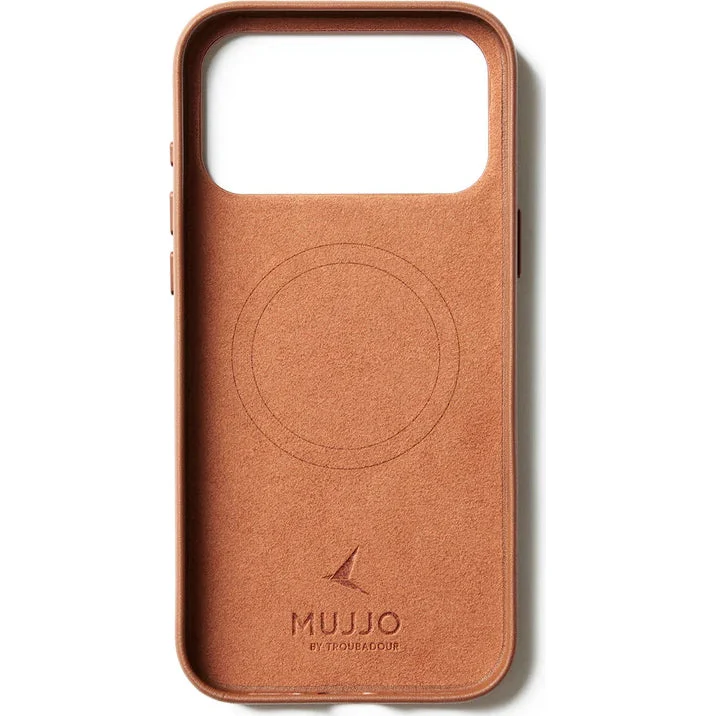 Handyhülle für iPhone 17 Pro Max, Mujjo Full Leather Case für MagSafe, Braun - Image 4