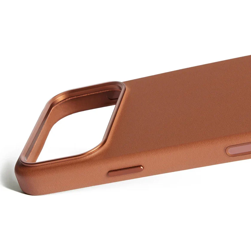 Handyhülle für iPhone 17 Pro Max, Mujjo Full Leather Case für MagSafe, Braun - Image 6