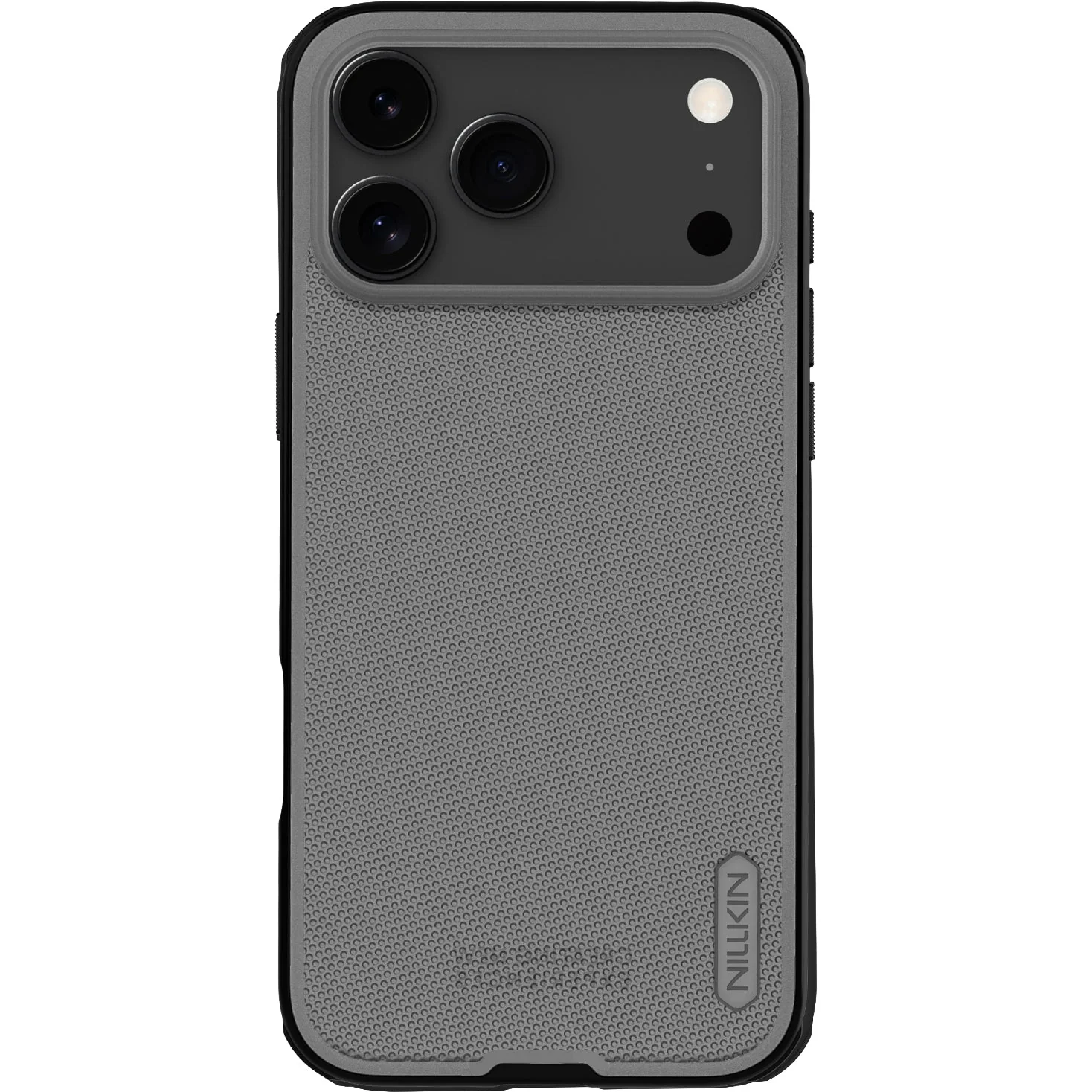 Handyhülle für iPhone 17 Pro Max, Nillkin Frosted Shield Pro, Transparent mit schwarzen Rahmen