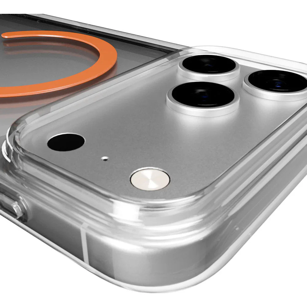 Handyhülle für iPhone 17 Pro Max, Puro Lite Mag Pro, Transparent-Orange - Image 3