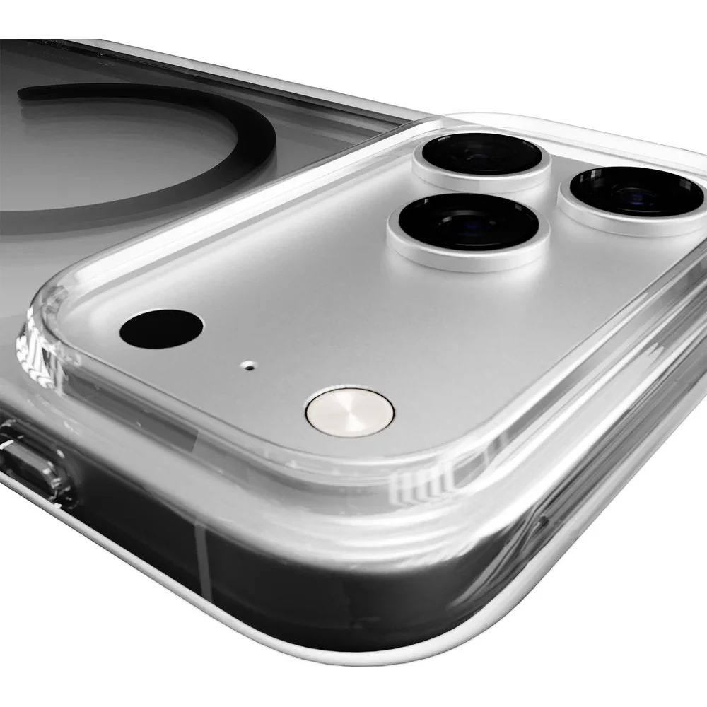 Handyhülle für iPhone 17 Pro Max, Puro Lite Mag Pro, Transparent-Schwarz - Image 3