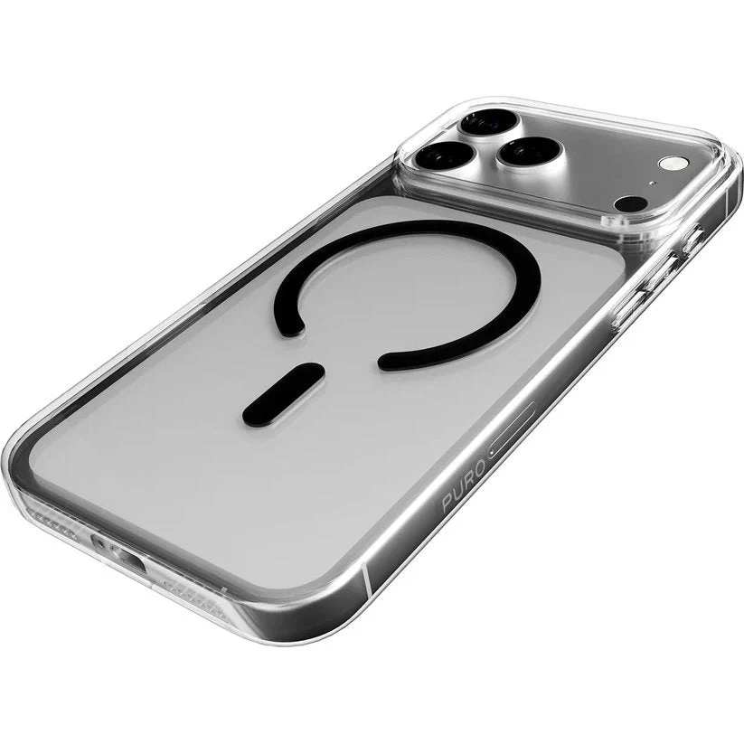 Handyhülle für iPhone 17 Pro Max, Puro Lite Mag Pro, Transparent-Schwarz - Image 6