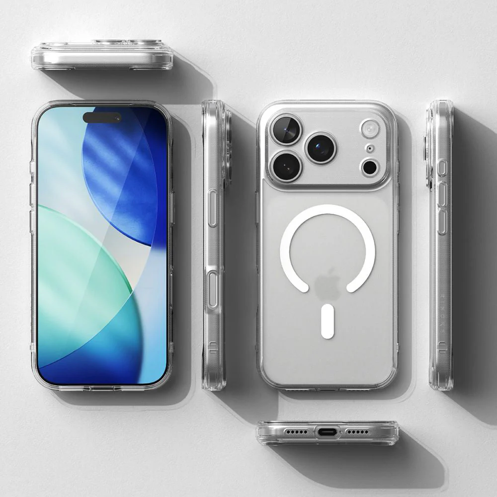 Handyhülle für iPhone 17 Pro Max, Ringke Fusion Magnetic mit MagSafe, Transluzent mit Weiß - Image 5