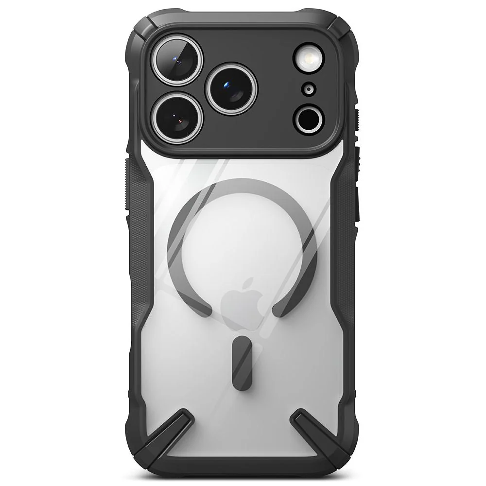 Handyhülle für iPhone 17 Pro Max, Ringke Fusion X Magnetic, Schwarz und Transparent - Image 3