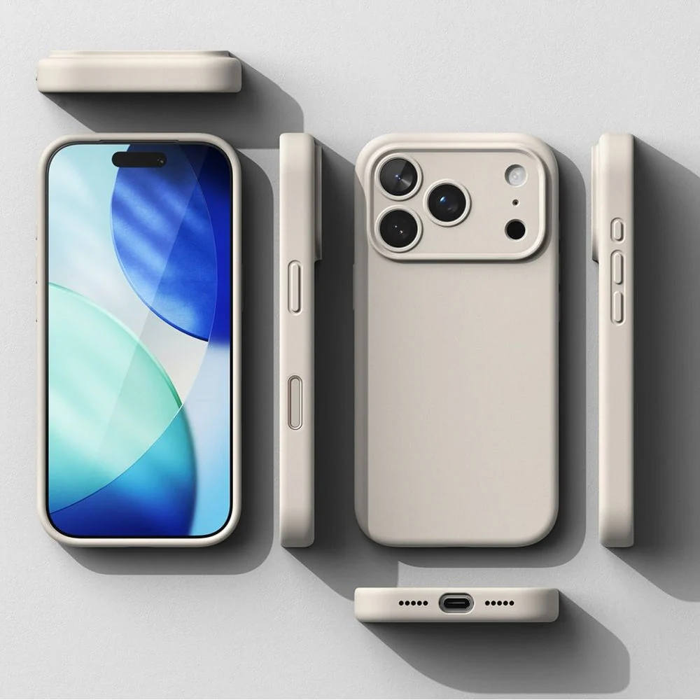 Handyhülle für iPhone 17 Pro Max, Ringke Silicone CC Magnetic mit MagSafe, Beige - Image 6