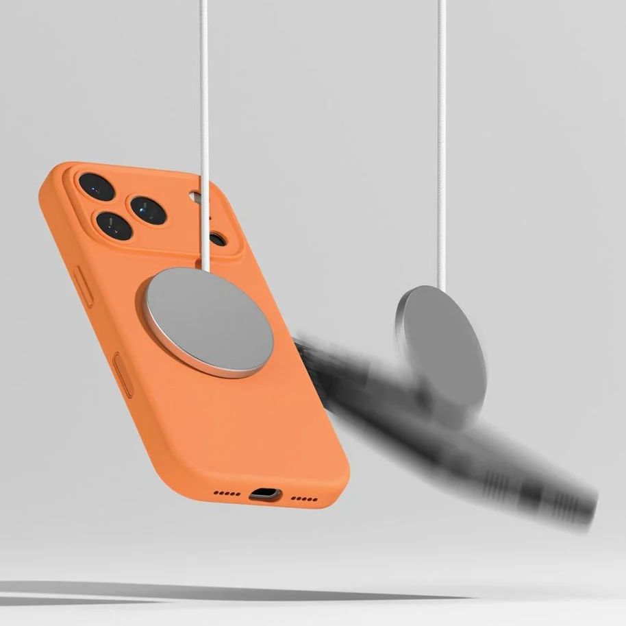 Handyhülle für iPhone 17 Pro Max, Ringke Silicone CC Magnetic mit MagSafe, Orange - Image 8