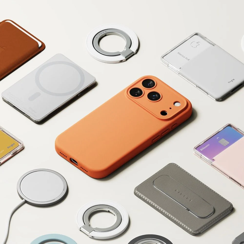 Handyhülle für iPhone 17 Pro Max, Ringke Silicone CC Magnetic mit MagSafe, Orange - Image 9