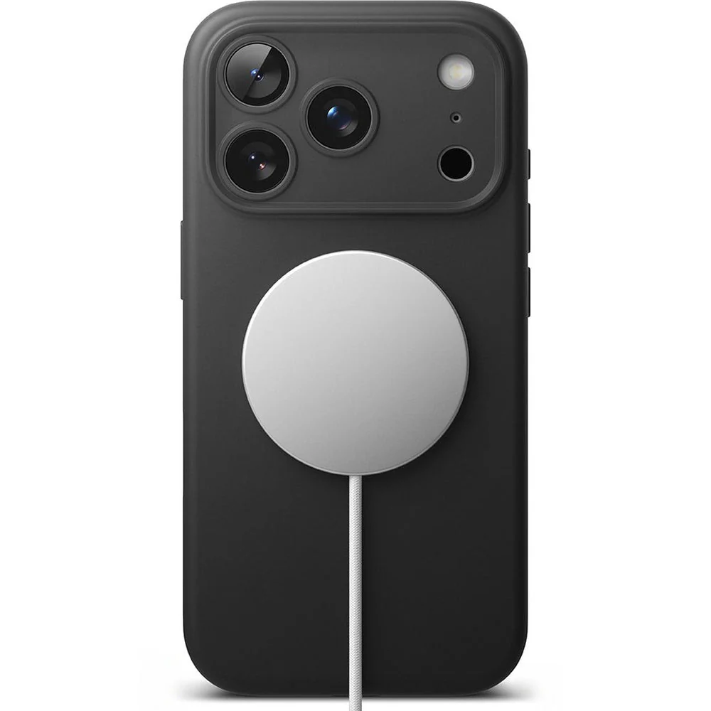 Handyhülle für iPhone 17 Pro Max, Ringke Silicone CC Magnetic mit MagSafe, Schwarz - Image 5