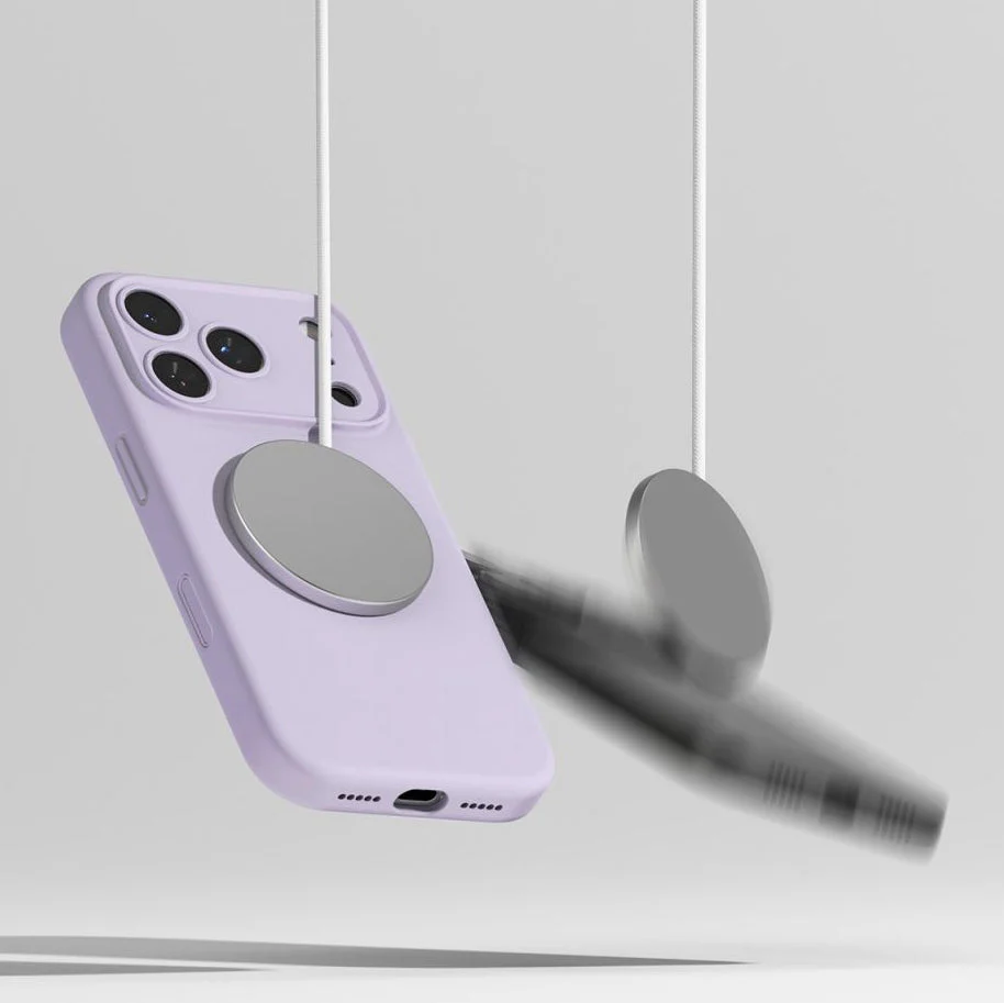 Handyhülle für iPhone 17 Pro Max, Ringke Silicone CC Magnetic mit MagSafe, Violett - Image 8