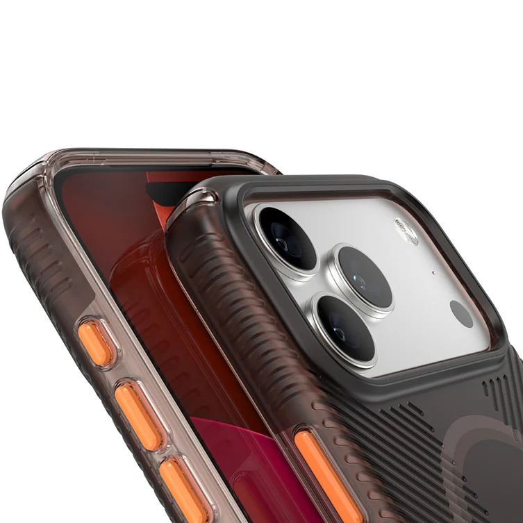 Handyhülle für iPhone 17 Pro Max, Speck Presidio Lux Grip MagSafe, Braun-orange - Image 4