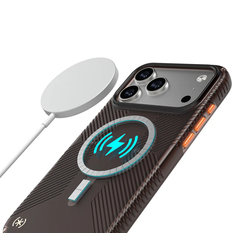 Handyhülle für iPhone 17 Pro Max, Speck Presidio Lux Grip MagSafe, Braun-orange - Image 5