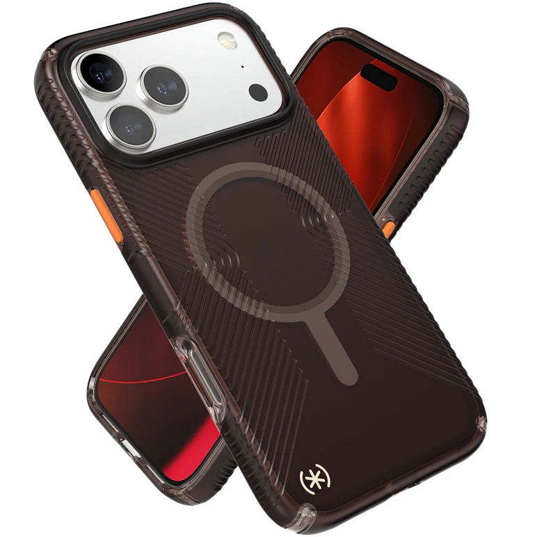 Handyhülle für iPhone 17 Pro Max, Speck Presidio Lux Grip MagSafe, Braun-orange - Image 9