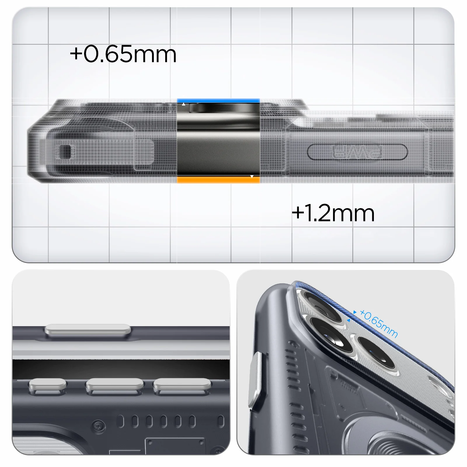 Handyhülle für iPhone 17 Pro Max, Spigen Classic C1 Mag mit MagSafe, Grau - Image 14
