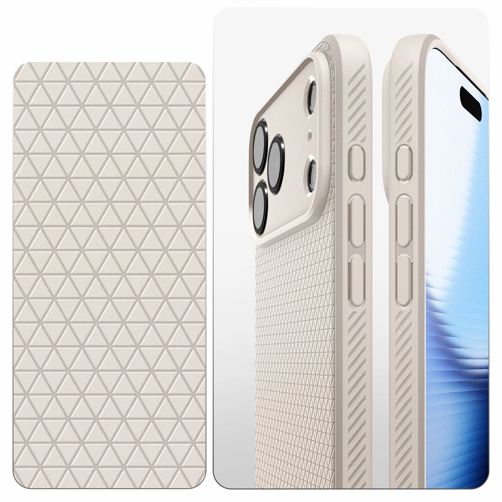 Handyhülle für iPhone 17 Pro Max, Spigen Liquid Air, Beige - Image 3