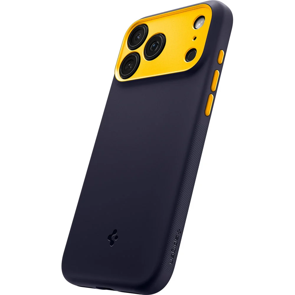 Handyhülle für iPhone 17 Pro Max, Spigen Nano Pop Mag mit MagSafe, Dunkelblau und Gelb - Image 9