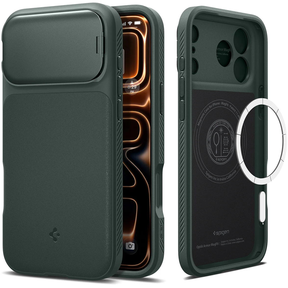 Handyhülle für iPhone 17 Pro Max, Spigen Optik Armor Mag mit MagSafe, Grün - Image 19