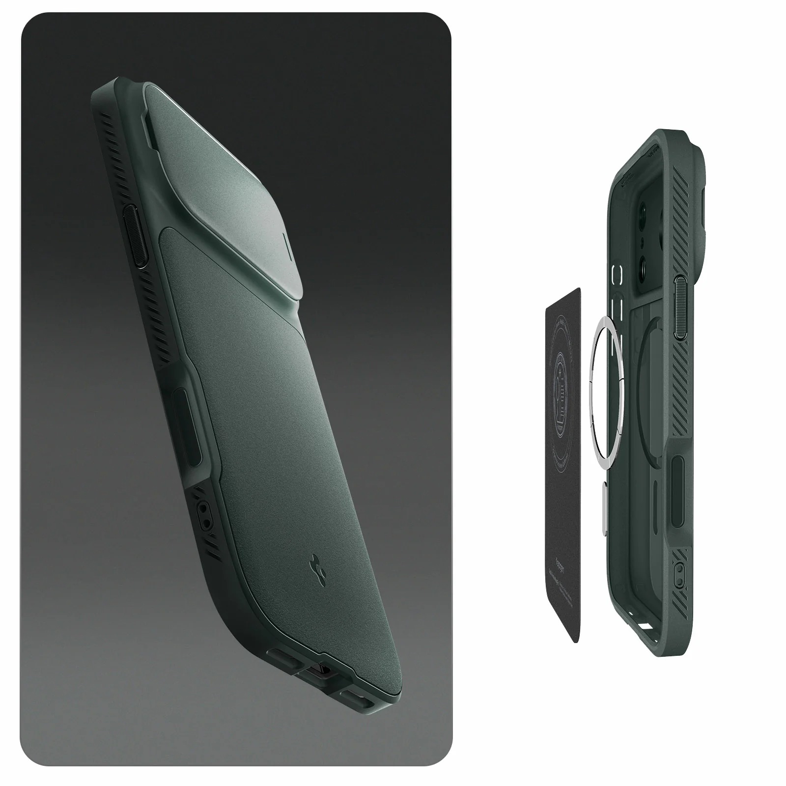 Handyhülle für iPhone 17 Pro Max, Spigen Optik Armor Mag mit MagSafe, Grün - Image 6