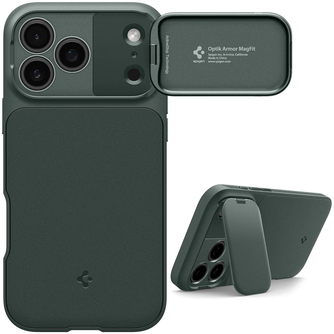 Handyhülle für iPhone 17 Pro Max, Spigen Optik Armor Mag mit MagSafe, Grün - Image 8