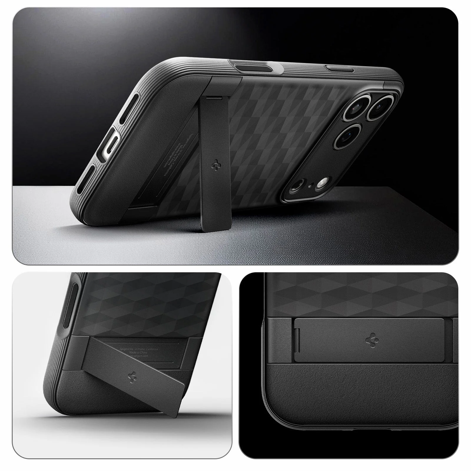 Handyhülle für iPhone 17 Pro Max, Spigen Parallax S Mag mit MagSafe, Schwarz - Image 3