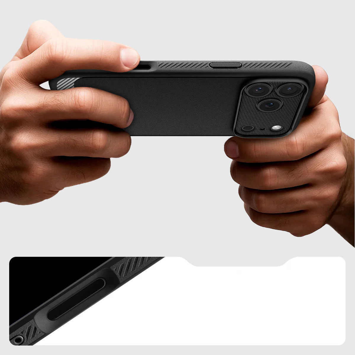 Handyhülle für iPhone 17 Pro Max, Spigen Rugged Armor Mag mit MagSafe, Schwarz - Image 5