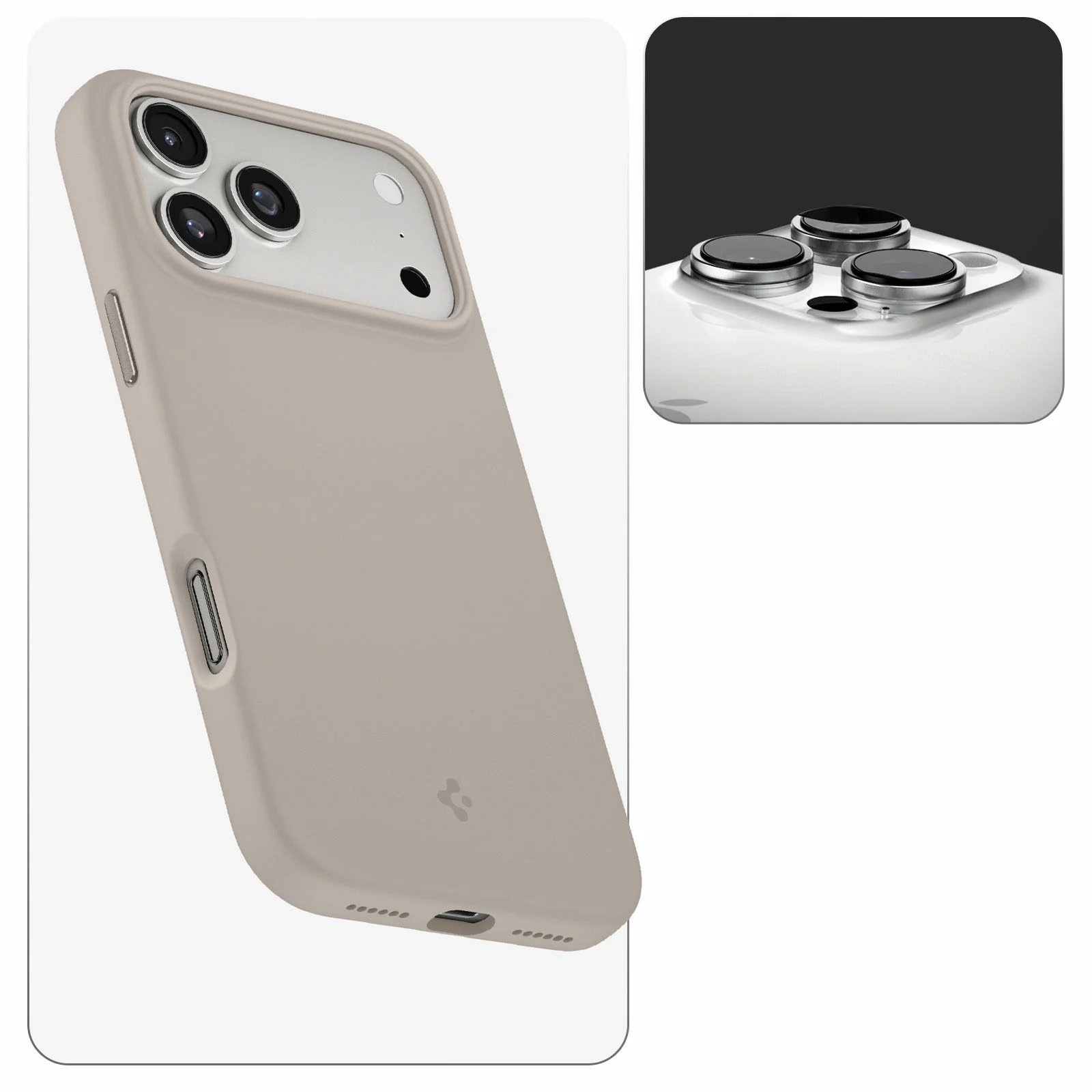 Handyhülle für iPhone 17 Pro Max, Spigen Silicone Fit Mag mit MagSafe, Beige - Image 7